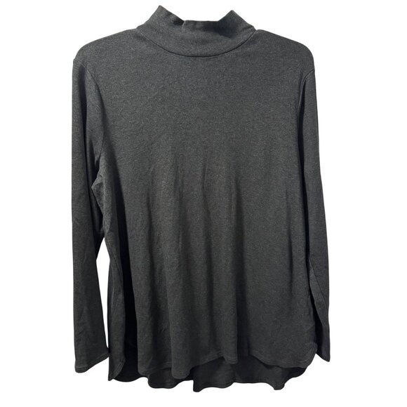 Chico's Tops - Chicos Womens Gray Turtleneck Long Sleeve Top Sz XL Gray women shirt